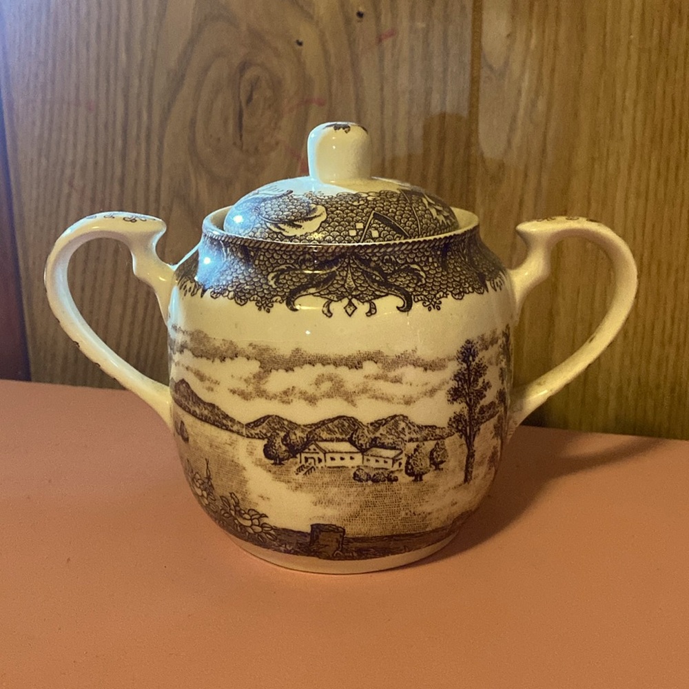 English Village Sugar Dish
